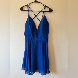 Bebe Royal Blue Strappy Dress